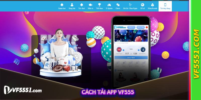 Cách Tải App vf555
