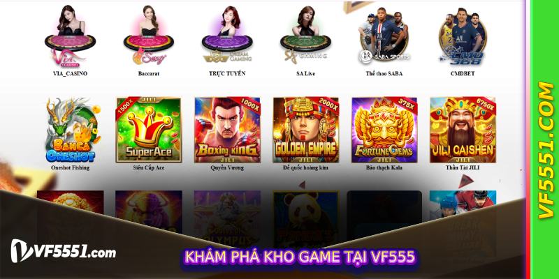Khám Phá Kho Game Tại vf555